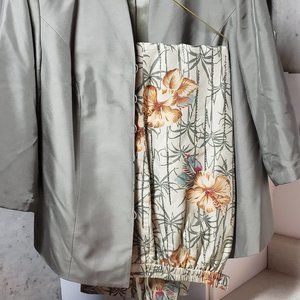 Adrianna Papell Asian-Inspired Suit, Size 14W